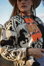 Load image into Gallery viewer, Frontier Bound Quilted Patchwork Silk Twilly