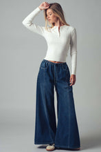 Load image into Gallery viewer, Relaxed Wide Leg Drawstring Western Pants
