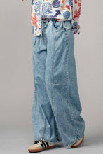 Load image into Gallery viewer, Relaxed Wide Leg Drawstring Western Pants
