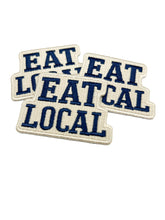 Load image into Gallery viewer, Eat Local Embroidered Patch Farmers Market Food Patch Local