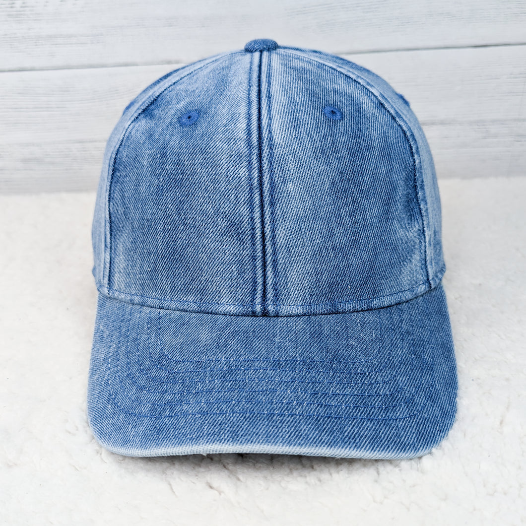 Mid Wash Pacific Hybrid Denim Cap