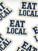 Load image into Gallery viewer, Eat Local Embroidered Patch Farmers Market Food Patch Local