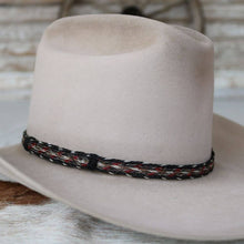 Load image into Gallery viewer, Horsehair Red Braided Hat Band - Roulette