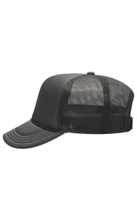 OTTO Youth Charcoal Gray Foam Front High Crown Trucker Hat