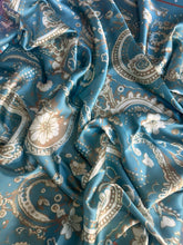 Load image into Gallery viewer, Turquoise Rust Paisley Wild Rag