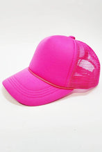 Load image into Gallery viewer, Kids Solid Color Foam Sponge Mesh Trucker Hat