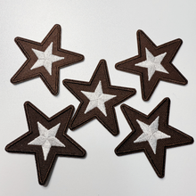 Load image into Gallery viewer, 2" Star in Brown -  Embroidered Hat Patch