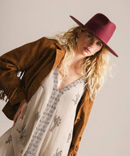 Load image into Gallery viewer, Wesley Wide Brim Fedora Hat