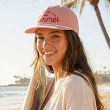 Load image into Gallery viewer, ENJOY THE SEA Summer Embroidered Flat Bill Rope Trucker Hat