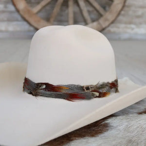 Western Feather Dripping Springs Hat Band