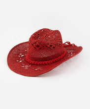 Load image into Gallery viewer, Remy Vented Straw Cowboy Hat