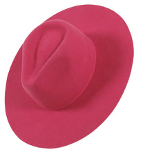 Load image into Gallery viewer, Women's Wool Felt Flat Brim Fedora Hat - Style Rancher