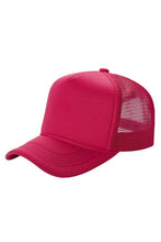 Load image into Gallery viewer, Solid Color Foam Sponge Mesh Trucker Hat