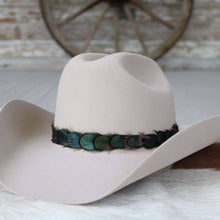 Load image into Gallery viewer, Iridescent Green Feather Hat Band - Ridge