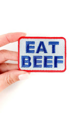 Load image into Gallery viewer, Eat Beef Embroidered Iron On Patch Patch Local Trucker Food