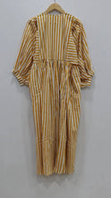 Load image into Gallery viewer, Summer Midi Dress Tiger Print Mini Dress Long Block Printed