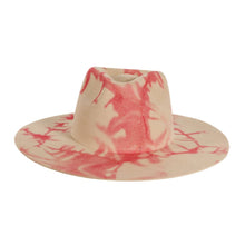 Load image into Gallery viewer, Tie Dye Wool Felt Fedora Hat - Style Demi