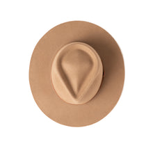 Load image into Gallery viewer, Dylan Fedora - Camel with Leather Bow