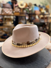 Load image into Gallery viewer, Gigi Pip Monroe With Gold Coin and Feather Band