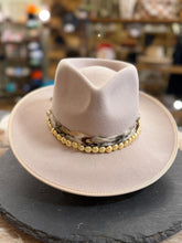 Load image into Gallery viewer, Gigi Pip Monroe With Gold Coin and Feather Band