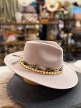 Load image into Gallery viewer, Gigi Pip Monroe With Gold Coin and Feather Band