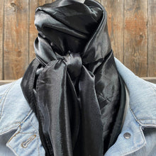 Load image into Gallery viewer, Solid Black Wild Rag