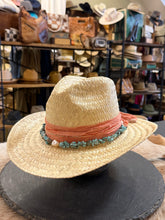Load image into Gallery viewer, Code Western with Turquoise and coral silk band