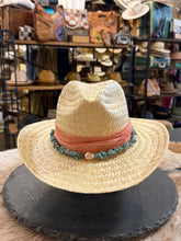 Load image into Gallery viewer, Code Western with Turquoise and coral silk band