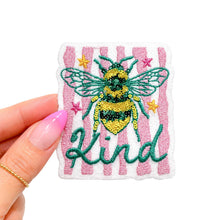 Load image into Gallery viewer, Bee Kind Summer Sequin Embroidery Patch - Small