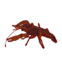 Load image into Gallery viewer, Realistic Red Lobster, Crawfish - Iron on Embroidered Patch