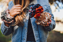 Load image into Gallery viewer, Western Saddle in Arena Brown Scrunchie Cowgirl Hair Accessory - Stocking Stuffer Gift