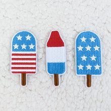 Load image into Gallery viewer, BUNDLE Patriotic Popsicles Embroidered HAT/POCKET Patch