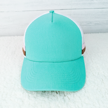 Load image into Gallery viewer, Turquoise Trucker Style Hat