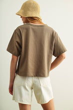 Load image into Gallery viewer, ET6399   SHORT SLEEVE LINEN KNITTED TOP