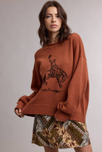 Load image into Gallery viewer, RODEO COWBOY WESTERN GRAPHIC SWEATER / WL26-13131