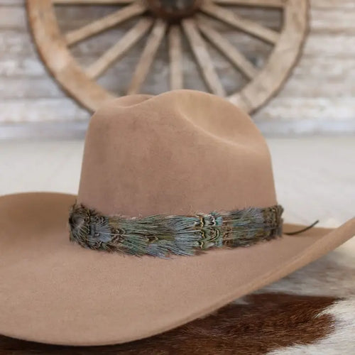 Western Feather Dove Hat Band