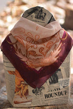Load image into Gallery viewer, Show Day D Ring Snaffle Bit Wild Rag Scarf in Vintage Plum Unique Gift