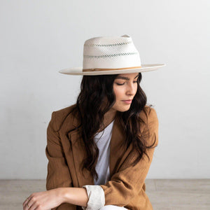 Arlo Honey Straw Teardrop Fedora