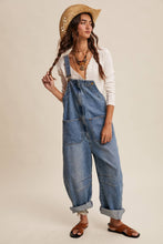 Load image into Gallery viewer, Western Wide-Leg Denim Overalls LRP0336