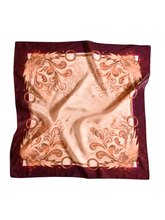 Load image into Gallery viewer, Show Day D Ring Snaffle Bit Wild Rag Scarf in Vintage Plum Unique Gift