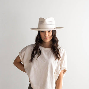 Arlo Honey Straw Teardrop Fedora