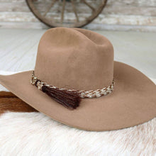 Load image into Gallery viewer, Horsehair Braided 6 Strand Hat Band - Chestnut