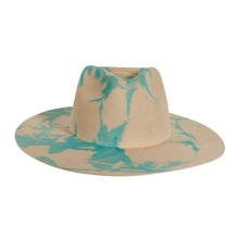 Load image into Gallery viewer, Tie Dye Wool Felt Fedora Hat - Style Demi
