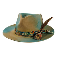 Load image into Gallery viewer, Wool Felt Teardrop Fedora Hat - Style Graffiti
