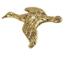 Load image into Gallery viewer, Mallard Duck Flying Right Bird Pewter Lapel Pin B003