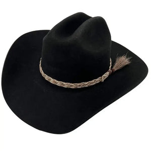 Horsehair Braided Single Tassel Hat Band - Chestnut