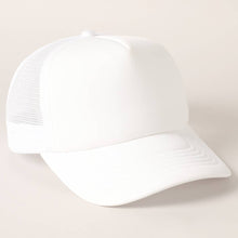 Load image into Gallery viewer, Solid Color Foam Mesh Back Trucker Hat