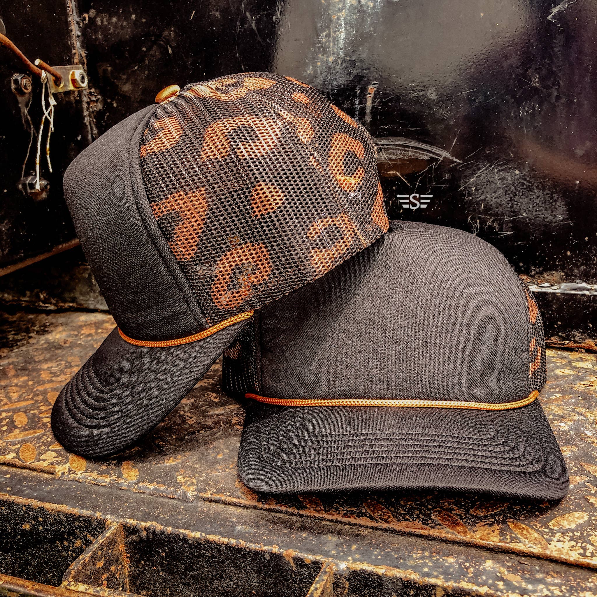 Leopard Mesh Back Foam Trucker Cap – Bespoke Hat Co