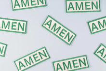 Load image into Gallery viewer, Amen Embroidered Iron-On Patch Southern Funny Country Charm