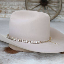 Load image into Gallery viewer, Gold Rhinestone Bling Hat Band - The Kate